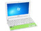 Netbook Acer Aspire ONE HAPPY:
Procesador Intel Atom N455 (1.66GHz),
Memoria de 1GB DDR3,  Disco Duro 250GB,
Pantalla LED de 10.1