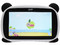 Tablet GHIA Kids Panda 7:
Procesador Quad-Core (1.2 GHz),
Memoria RAM de 1GB, Almacenamiento de 8GB,
Soporta microSD, Pantalla de 7