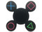 Fidget Spinner Brobotix. Color Negro, diseño Control Videojuego.