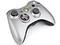 Control Inalámbrico para Xbox 360 con Pad Direccional Transformable y Kit Carga y Juega. Color Plateado 