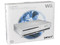 Base horizontal para nintendo Wii con compartimentos para guardar controles y el sensor bar