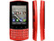 Celular Nokia 303 con teclado QWERTY y Pantalla Touch, cámara de 3.2 MP y conexión Wi-Fi, S.O. Symbian S40. Color Rojo. Región 4