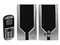 Bocinas Perfect Choice Multimedia de 400 Watts PMPO + Celular ALCATEL OT-104A . Región 4