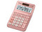 Calculadora de Escritorio Casio MS-120FM, 12 Dígitos, Calculo de Costo Venta y Margen, Color Rosa Metálico.