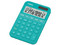 Calculadora de Bolsillo Casio MS-20YC-TU-W-MP, 12 Dígitos, Panel Solar. Color Turquesa.