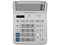 Calculadora Qian QYD-164EC-02, 12 Dígitos, Pantalla Inclinada, Batería Solar. Color Blanco.