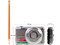 Cámara Fotográfica Digital Samsung ST65 de 14.2MP, Video HD 720p, Zoom Óptico 5x. Color Plata