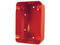 Caja Posterior para Estación Manual Bosch FMM-100BB-R, Color Rojo.