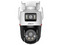 Cámara IP PT Dahua DH-IPC-PTS2349B3-SW-E2-PV de 3MP, 2 Lentes de 3MP (2304 x 1296), Detección inteligente de doble canal, Luz Cálida de 40m, Micrófono y Altavoz Integrados, IP66, Color Blanco.