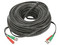 Cable Coaxial Epcom DIY-50M-HD para Video y Energía, Optimizado para Cámaras 4K, Conector BNC (Video) y PLUG de Alimentación (Siamés), 50m. Color Negro