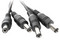 Divisor de energía EPCOM JR-F52, Cable con conector Jack Hembra de 3.5mm, 4 Salidas de Jack Macho, Tipo pulpo, 4 Conectores Macho, 1 Conector Hembra.