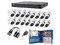 Kit TurboHD EPCOM KEVTX8T16EW, DVR de 16 Canales de 2MP y 16 Cámaras Tipo Domo Eyeball de 1080p, Transceptores, Conectores, Fuente de Poder Profesional.
