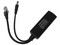 Cable divisor Epcom TTPL100 de RJ-45(Hembra) a RJ-45(Macho) y DC, PoE, Para adaptar micrófonos en Cámaras IP. Color Negro