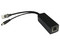 Cable divisor Epcom TTPL100 de RJ-45(Hembra) a RJ-45(Macho) y DC, PoE, Para adaptar micrófonos en Cámaras IP. Color Negro