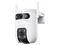 Cámara Dual IP Ezviz CS-C9C de 10MP 2K (5MP + 5MP), IR de Hasta 40m, WI-Fi, IP65, Ranura para MicroSD. Color Blanco.