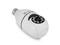 Cámara WiFi Getttech Tipo Bombilla, 2 MP, Color Blanca. Resolución Full HD 1920 x 1080 píxeles, Visión Nocturna, Ángulo de Rotación 355, Compatible con Android e iOS. Con Micrófono y Altavoces Incorporados.