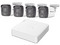 Kit TURBOHD 1080p Hikvision KH1080P4BSFH, Incluye: 1 DVR de 4 Canalee, 4 Cámaras con Micrófono Integrado, 4 Transceptores, 4 Conectores y una Fuente de Poder Profesional Compacta.