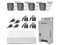 Kit TURBOHD 1080p Hikvision KH1080P4BSFH, Incluye: 1 DVR de 4 Canalee, 4 Cámaras con Micrófono Integrado, 4 Transceptores, 4 Conectores y una Fuente de Poder Profesional Compacta.