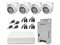 KIT TurboHD Hikvision KH1080P4ESFH, 1080p, Incluye: 1 DVR de 4 Canales con audio por coaxitron, 4 Cámaras con Micrófono, 4 Transceptores, 4 Conectores y una Fuente de Poder Profesional.