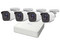 Kit de Vigilancia HiLook HL-1080-MC4, DVR DVR-104G-M1/T de 4 Canales 1080p, 4 Cámaras Tipo Bala THC-B120-MC de 2MP, Fuente de Poder, Cables de Conexión.