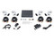 Kit de Videovigilancia HiLook HL28LQKITS-M(B), Incluye 4 Cámaras tipo Bala de 2MP (1920 x 1080), DVR de 8 Canales 720p, Fuente de Poder y 4 Cables siamés para video y alimentación.