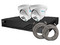 Kit de Videovigilancia IP Meriva MKIP2MP-2T-4P, 2 Cámaras IP Tipo Domo MTD-203D de 2MP con Micrófono Integrado, NVR MNVR-1744-4P con PoE Integrado de 4 Canales, 4 Cables Patch Cat6 UTP.