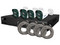 Kit de Videovigilancia IP Meriva MKIP2MP-4B-4P, 4 Cámaras IP MOB-203D de 2MP con Micrófono Integrado, NVR MNVR-1744-4P con PoE Integrado de 4 Canales, 4 Cables Patch Cat6 UTP.