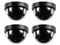 Kit de Cámaras Tipo Domo Falsas X0033r1r4b, Color Negro.