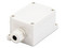 Caja de Conexión Exterior PRECISION PST-TJ-4P con Conexión Lateral para 4 Líneas (doble tornillo). Incluye Glándulas, Color Blanco.