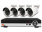 Kit de seguridad Qian Yao Pentahíbrido de 8 Canales, con 4 cámaras tipo bullet + 4 Canles adicionales IP, Soporta HDD hasta 6TB(No incluye Disco Duro).