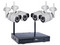Kit de vigilancia Qian de 4 cámaras de 1MP y 1 DVR de 4 canales 720p.