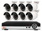 Kit de vigilancia Qian de 8 cámaras y 1 DVR de 8 canales, 1080p, BNC, HDMI, VGA.
