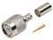 Conector TNC RF Industries RFT-1202-2, Macho de Anillo Plegable para Cables RG-58/U, LMR-195, Níquel, Oro, Delrin.