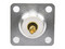 Conector UHF Hembra (SO-239) para Montaje de Chasis con 4 Hoyos a 18 mm, Terminal Soldable.