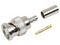 Conector RF Industries RP-1106-C, Tipo BNC Macho Inverso de Anillo Plegable para Cables RG-58/U, RG-142/U.