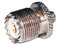Adaptador en Línea de Conector SMA Hembra a UHF Hembra (SO-239), Níquel/ Oro/ Teflón.