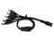 Divisor De Energía Saxxon PSUWB08 Tipo Pulpo de 5 Conectores Macho y 1 Conector Hembra.