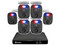Kit de Videovigilancia Swann SWDVK-846806MQB-US, DVR de 8 Canales, 6 Cámaras con Micrófono, Sensor de Luz, 1080p, Night2Day, Almacenamiento HDD de 1TB,Color Negro.