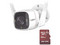 Kit de Cámara de vigilancia TP-Link Tapo C320WS, Resolución de 4MP (2560 x 1440), Visión nocturna hasta 30m, Micrófono Integrado, Wi-Fi, Incluye Memoria MicroSD de 64Gb.