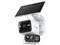 Cámara Inteligente TP-Link TAPO C645D KIT de 3MP 2K, Doble Lente, Panel Solar, Wi-Fi, Soporta Memorias MicroSD. Color Blanco.