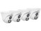 Kit de 4 Cámaras Tipo Domo Uniarch UAC-T115-F28-W de 5MP (2880 x 1620), Lente Fijo 2.8mm, IR de hasta 20m, IP67, Color Blanco.
