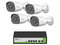 Kit de 4 cámaras IP ZKTeco POE4255CPAK (5MP, con switch PoE)