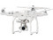 Drone DJI Phantom 3 Advanced con cámara de 12MP/2.7K HD, alcance de hasta 6000m.