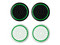 Paquete de 4 empuñaduras para el pulgar Trust GXT 267 para control Xbox Series X/S. Color Negro y Blanco.