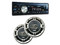 Paquete de autoestereo y bocinas Jensen SMCH8637, 6 ½ de 3 vías, auxiliar 3.5mm.