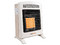 Calefactor De Gas Heat Wave HG2W LP, Hasta 2500W, 2 Niveles, Gas Natural o LP. Color Blanco.