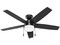 Ventilador de Techo Hunter Anisten 52485, Luz LED, 5 Aspas, 52