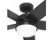 Ventilador de Techo Hunter Asheville 52507, Luz LED, 5 Aspas, 52