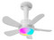 Ventilador de Techo Nexxt Solutions NHA-F100, Luz LED RGB, 5 Aspas. Color Blanco.