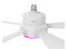 Ventilador de Techo Nexxt Solutions NHA-F100, Luz LED RGB, 5 Aspas. Color Blanco.